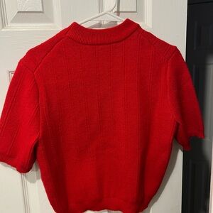 Commense Vibrant Red Crew Neck Sweater